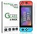 amFilm Tempered Glass Screen Protector for Nintendo Switch 2017 (2-Pack)